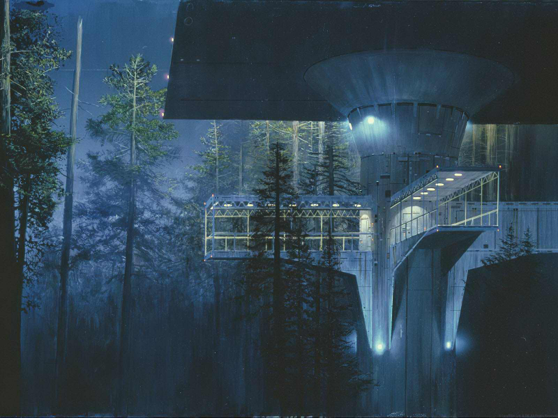 Illustration for article titled AsĂ se hicieron los matte paintings de la primera trilogĂa de Star Wars